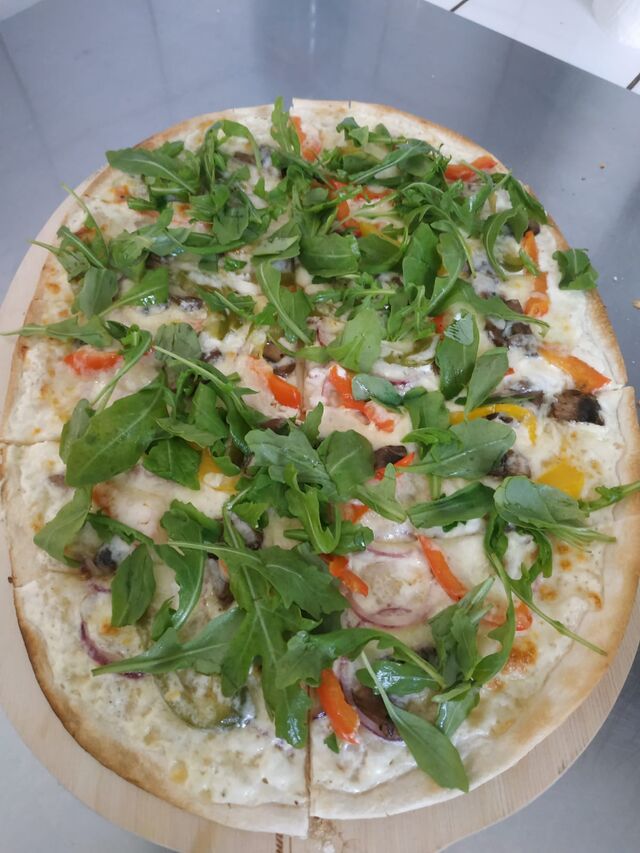 Vegatarischer Flammkuchen