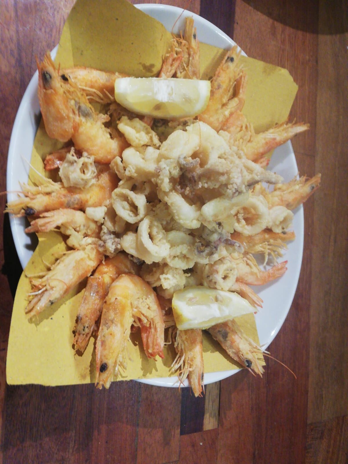 Frittura calamari e gamberi 