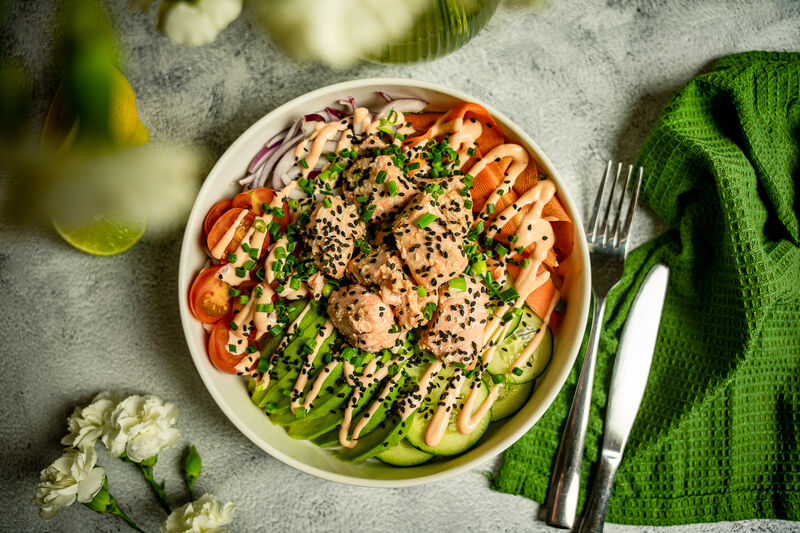 Teriyaki Salmon Bowl