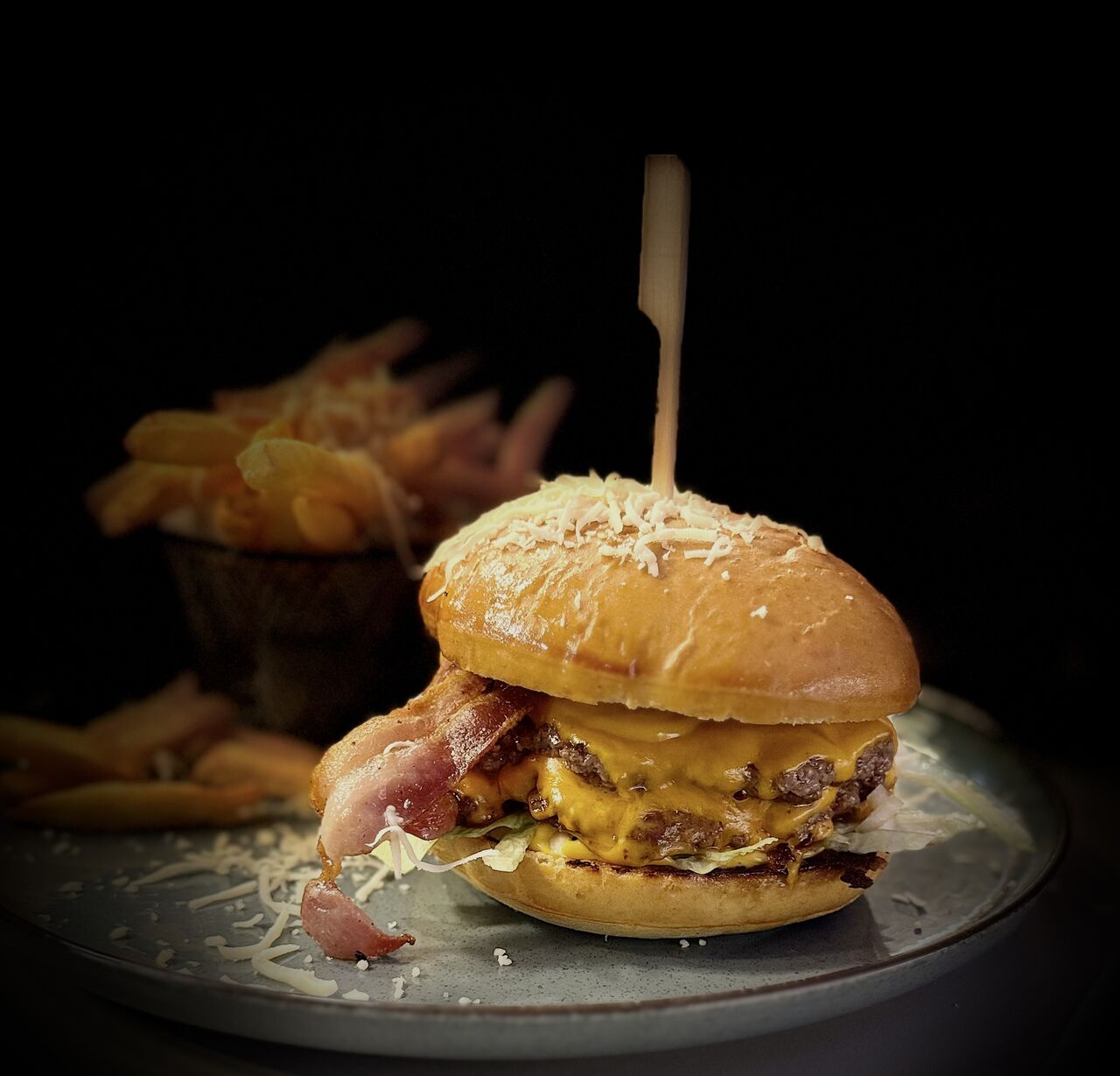 Cheesy Bacon Burger