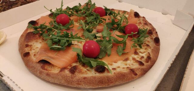 La pizza Saumon