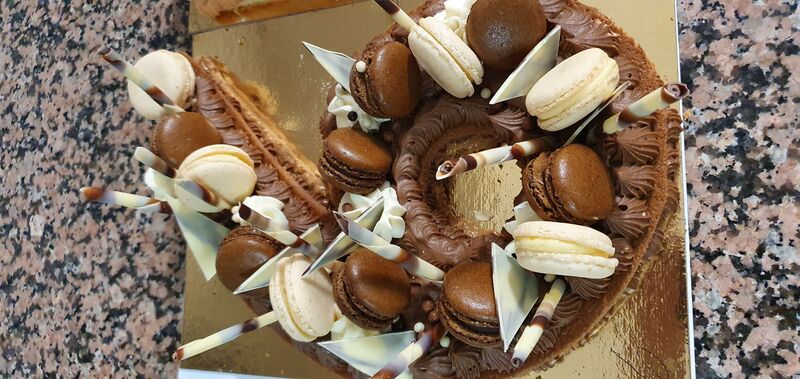 Number cake tout choco