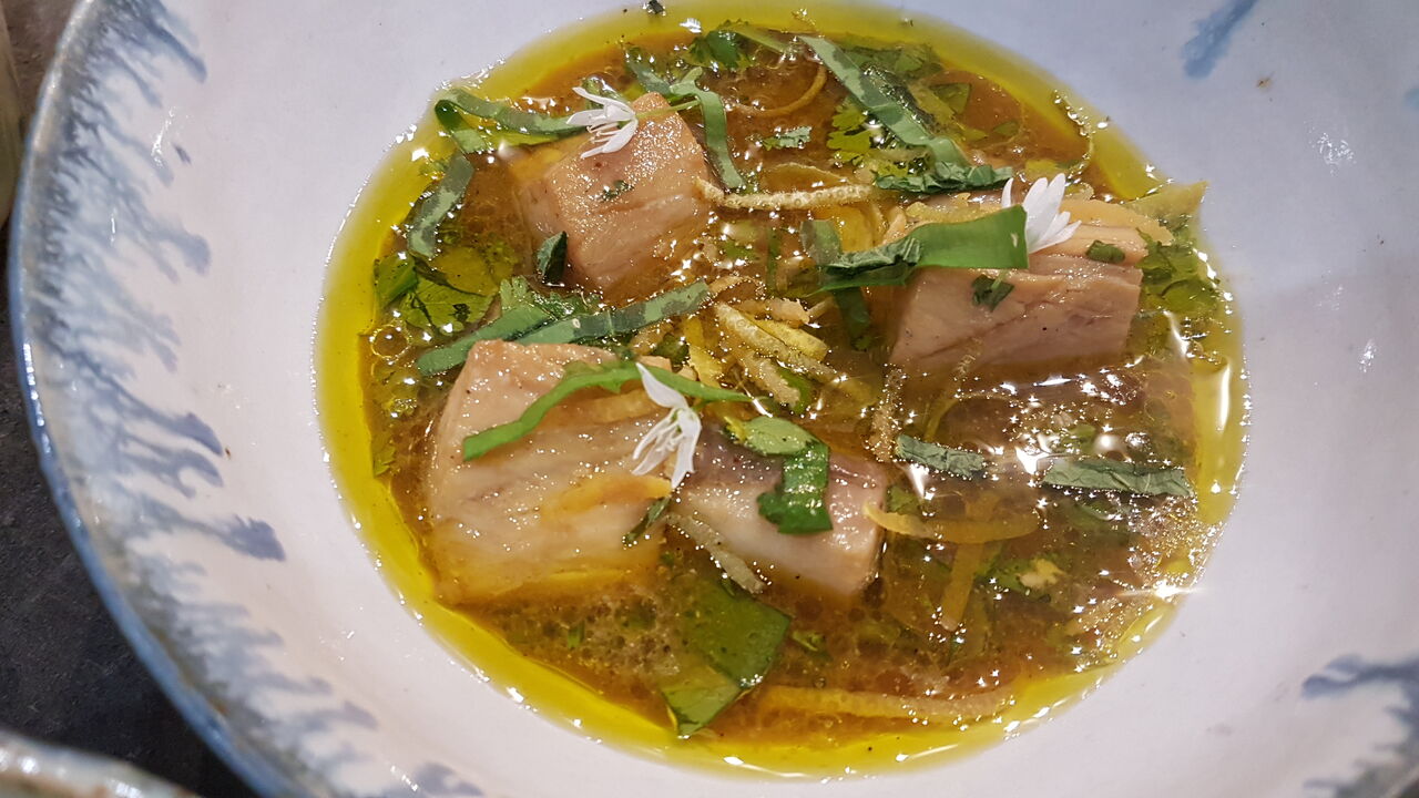 Dorade marinée au soja et agrumes