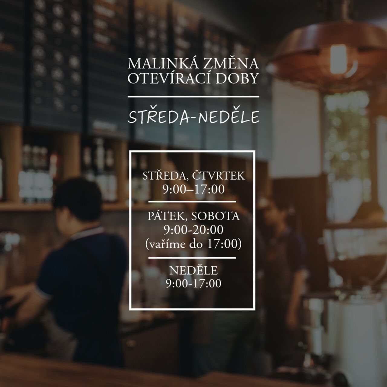 Prodlužujeme otevírací dobu