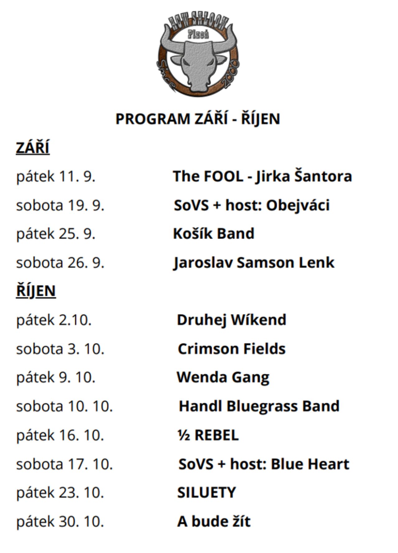 Program na září a říjen je připravený!