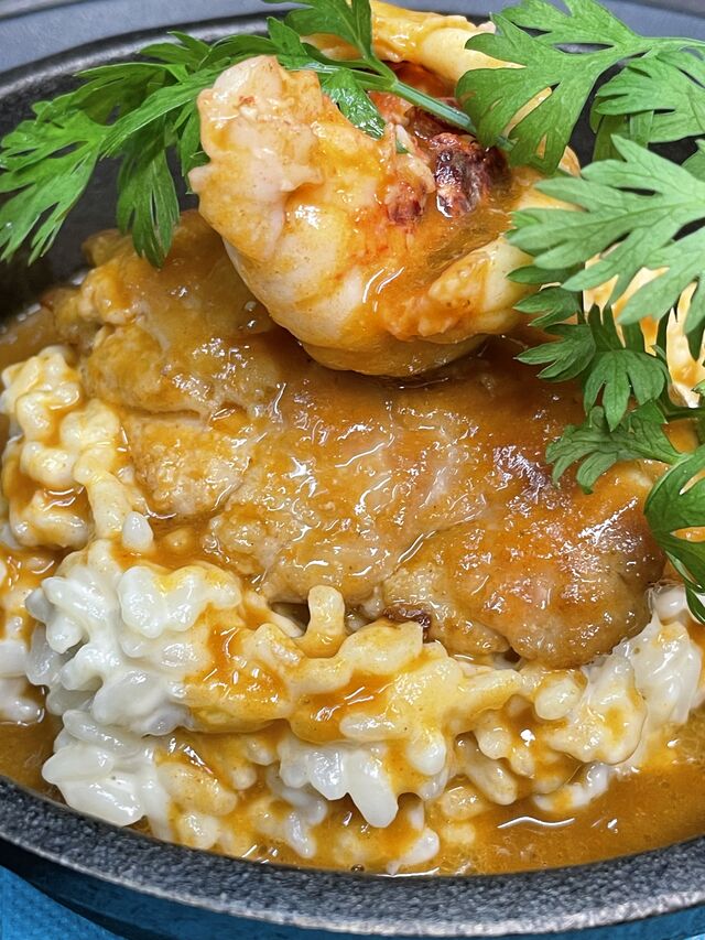 COEUR DE RIS DE VEAU ET HOMARD 