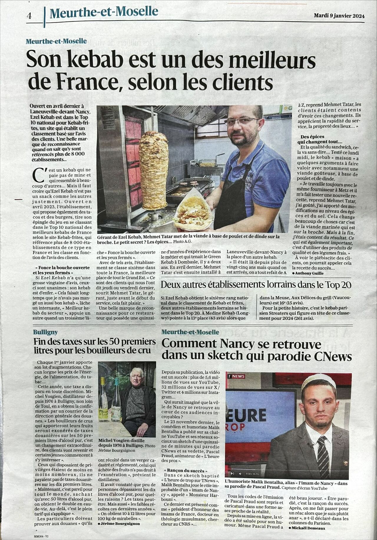 📢 Notre enseigne a l’honneur d’être citée dans L’Est Républicain