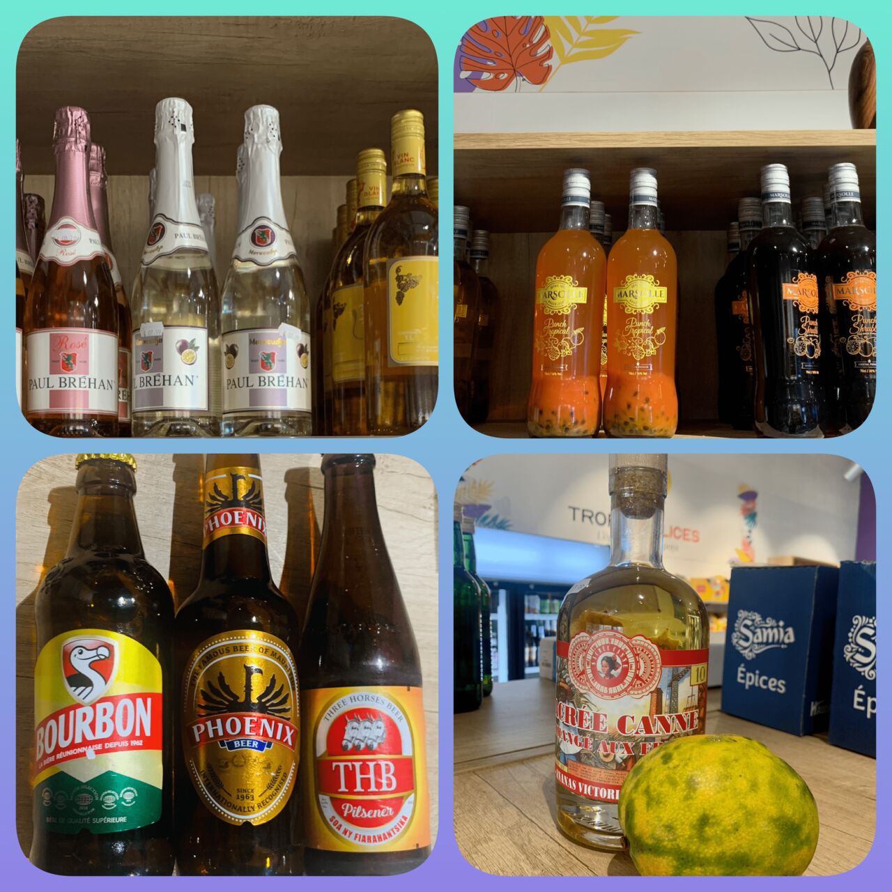 Les vins, bières et spiritueux