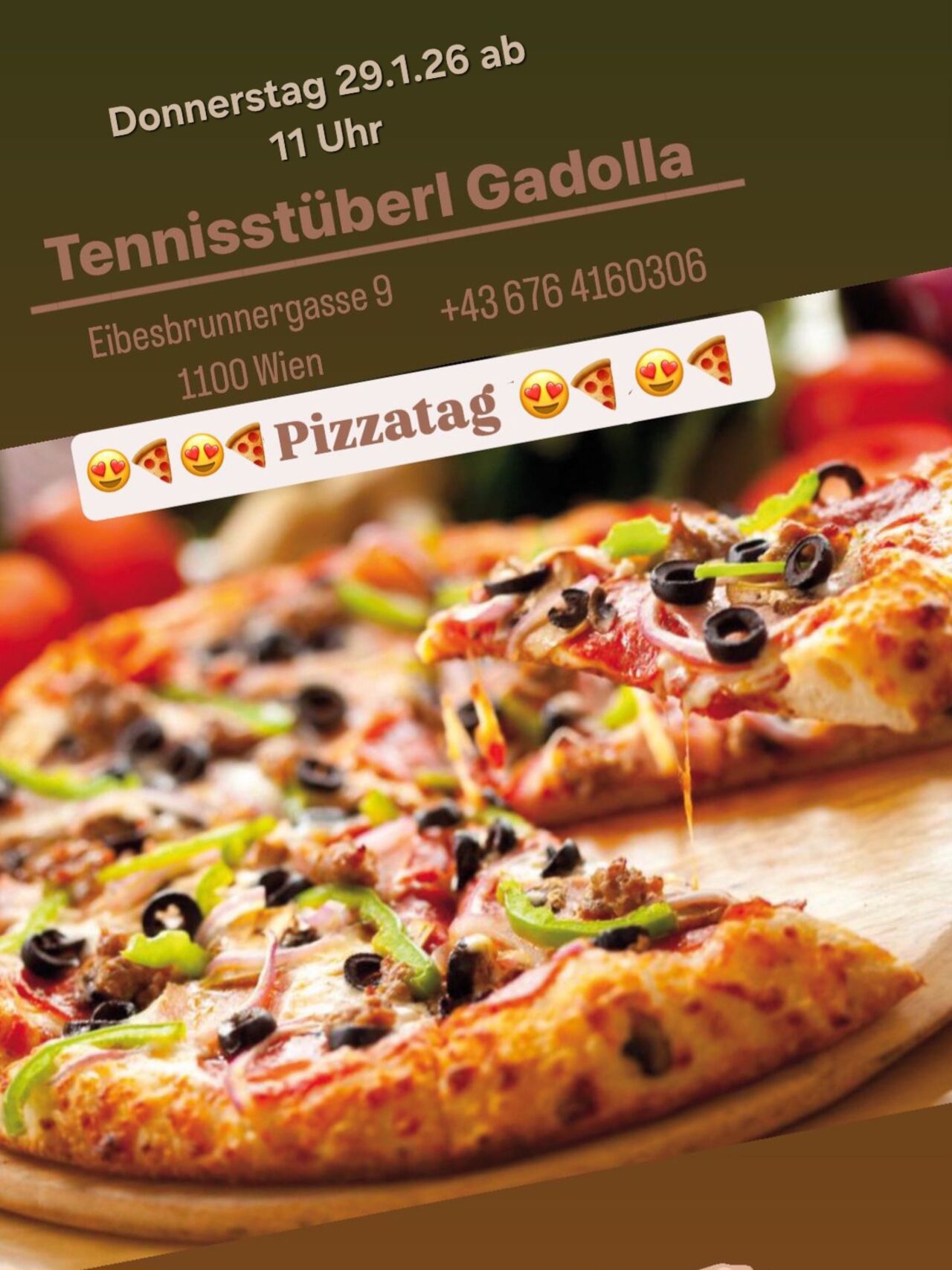 Pizzatag am 29.1.2026