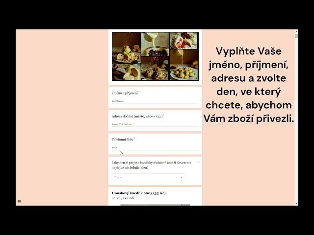 OBJEDNÁVKA ONLINE PŘES E-SHOP