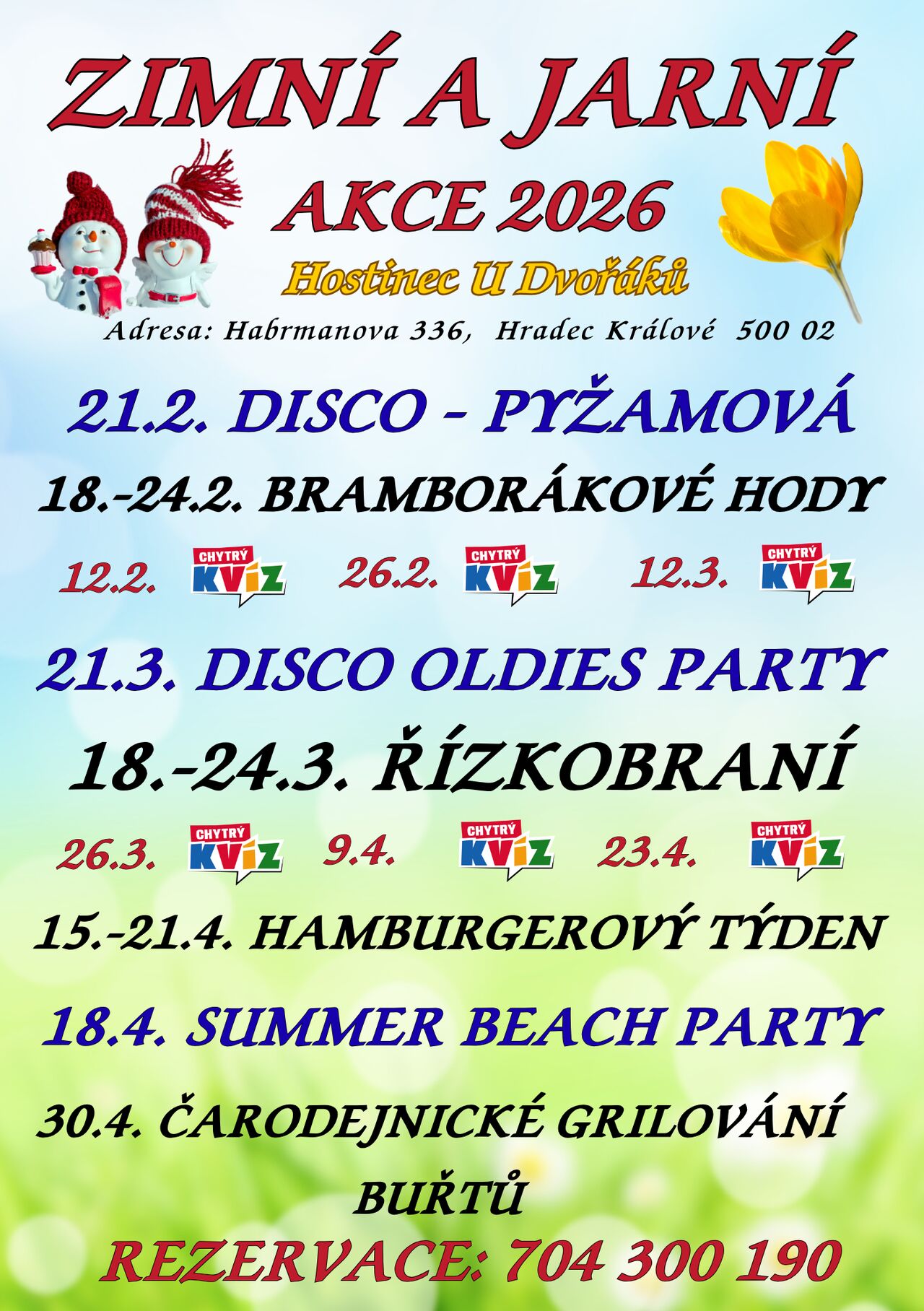 Akce Zima - Jaro 2026