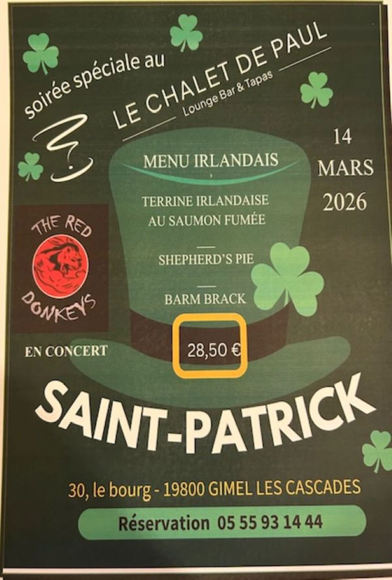 SAINT PATRICK 14 MARS