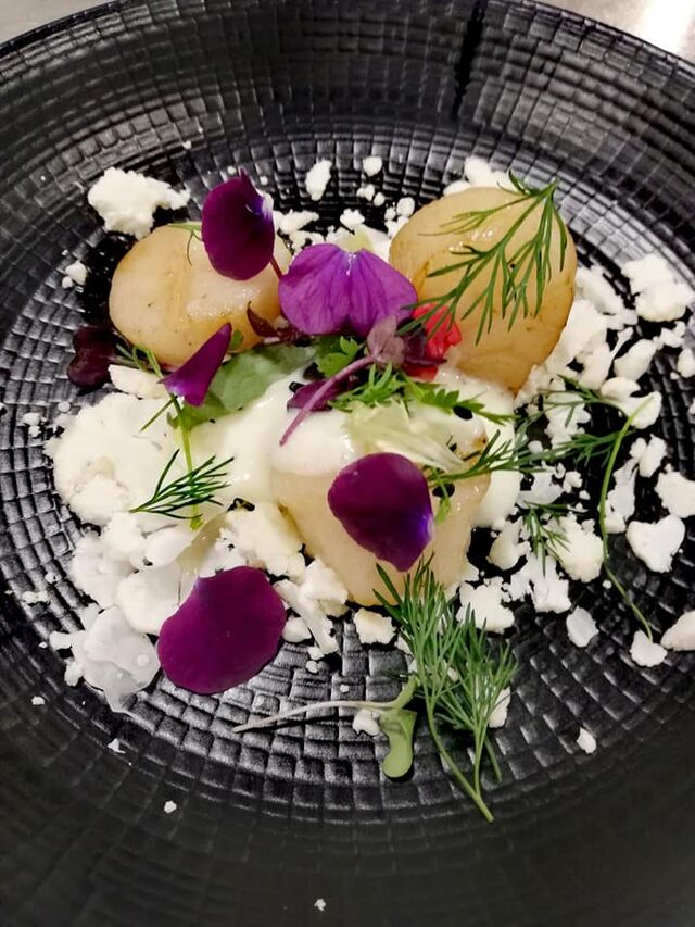 Saint-Jacques et choux-fleur en texture 