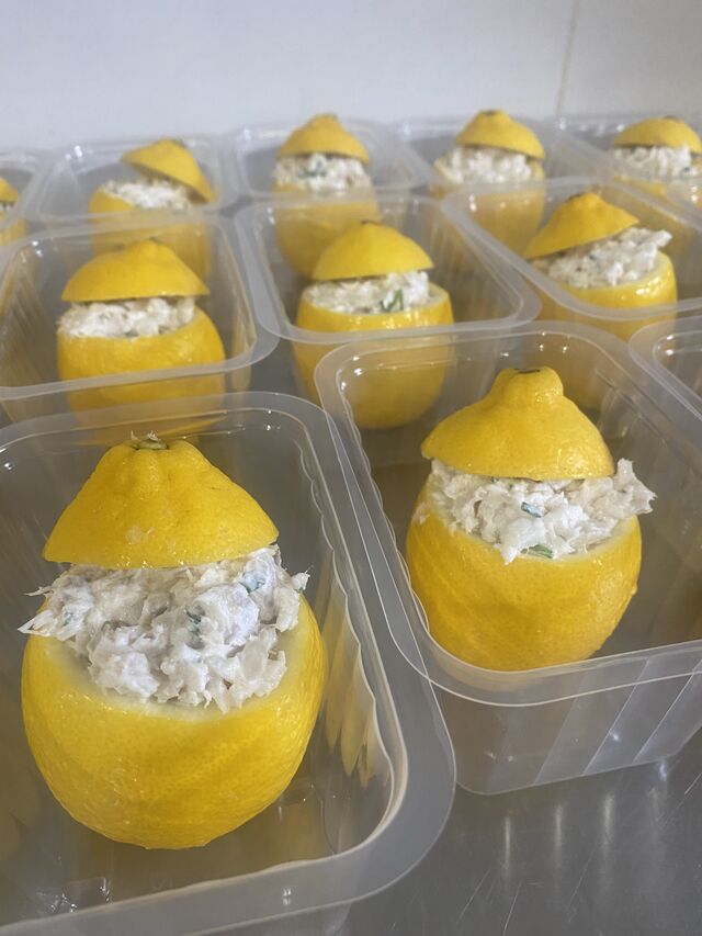 CITRON GARNI AU POISSON