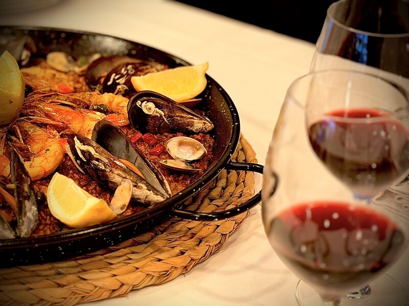 Paella seafood 