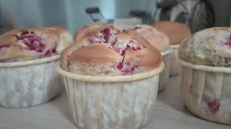 Muffins aux framboises