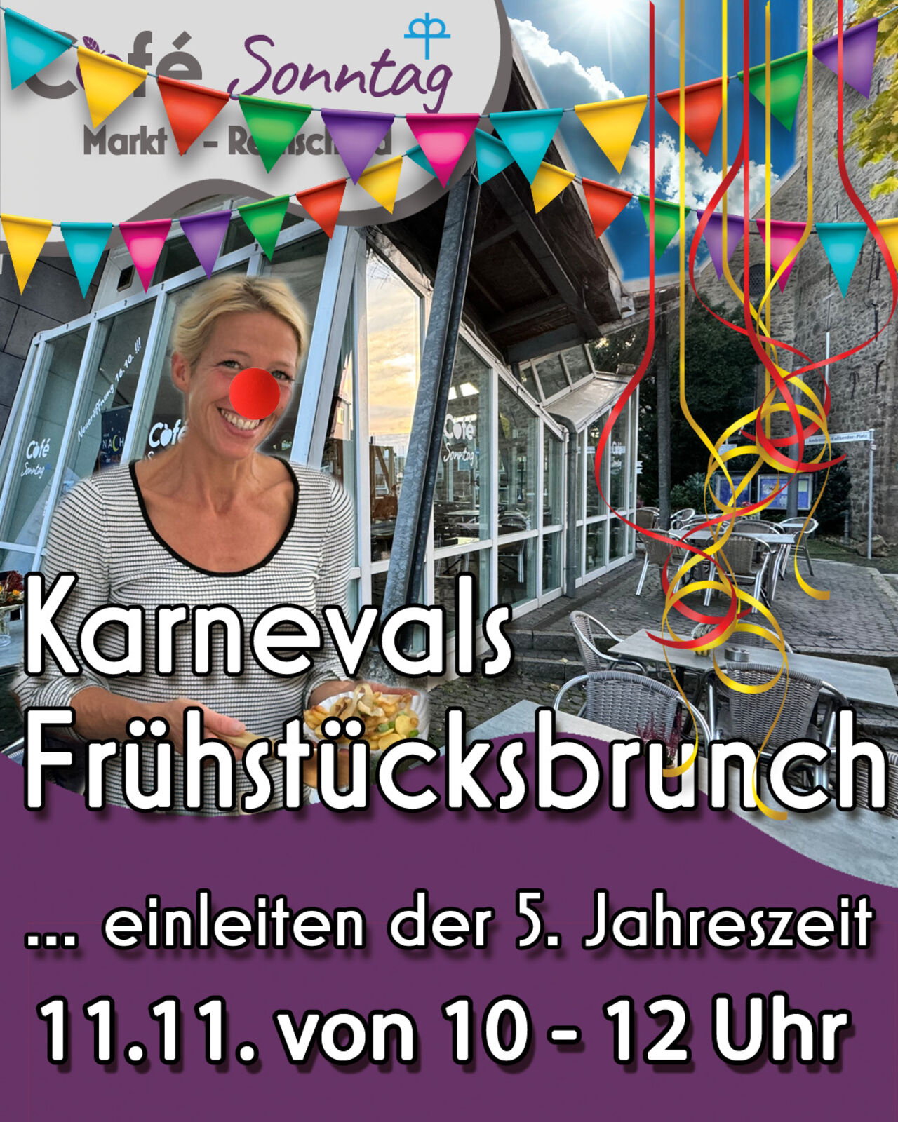 11.11 ab 10 Uhr ! Karnevalsfrühstück🥳👸🏻🦹🏼🦸🏻🧙🏻‍♂️ !