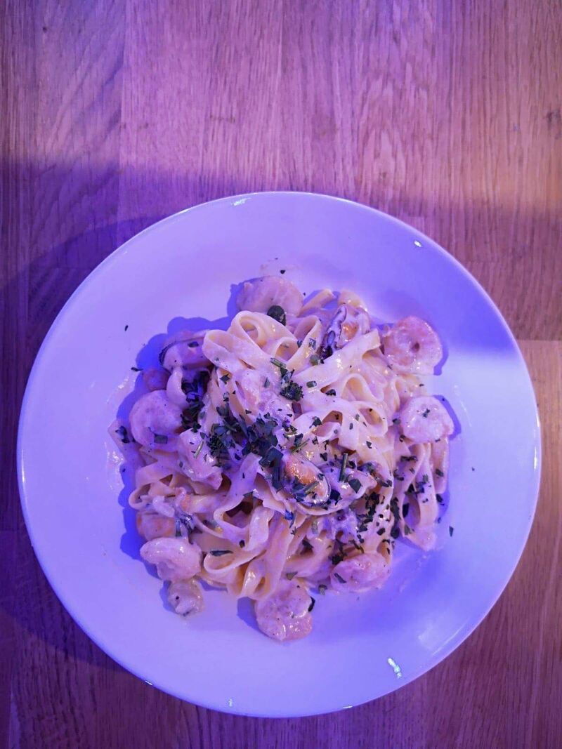 Pâtes aux crevettes