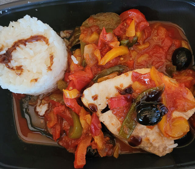 THON BASQUAISE ET SA TIMBALE DE RIZ