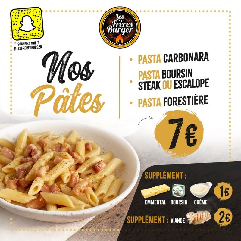 N'oubliez pas nos pâtes !