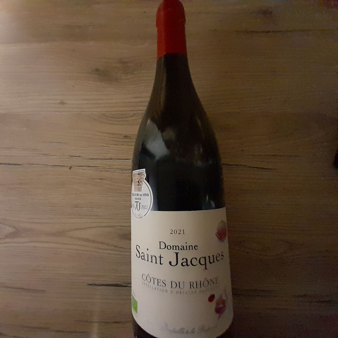 CÔTE DU RHONE DOMAINE ST JACQUES BIO 9.50 € (75cl)