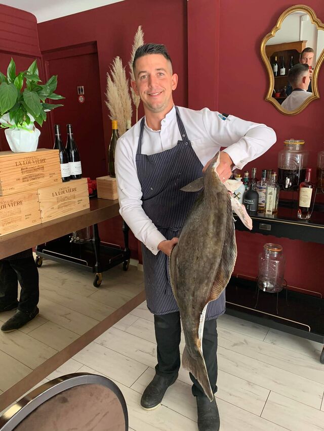 Arrivage du jour, beau flétan blond 