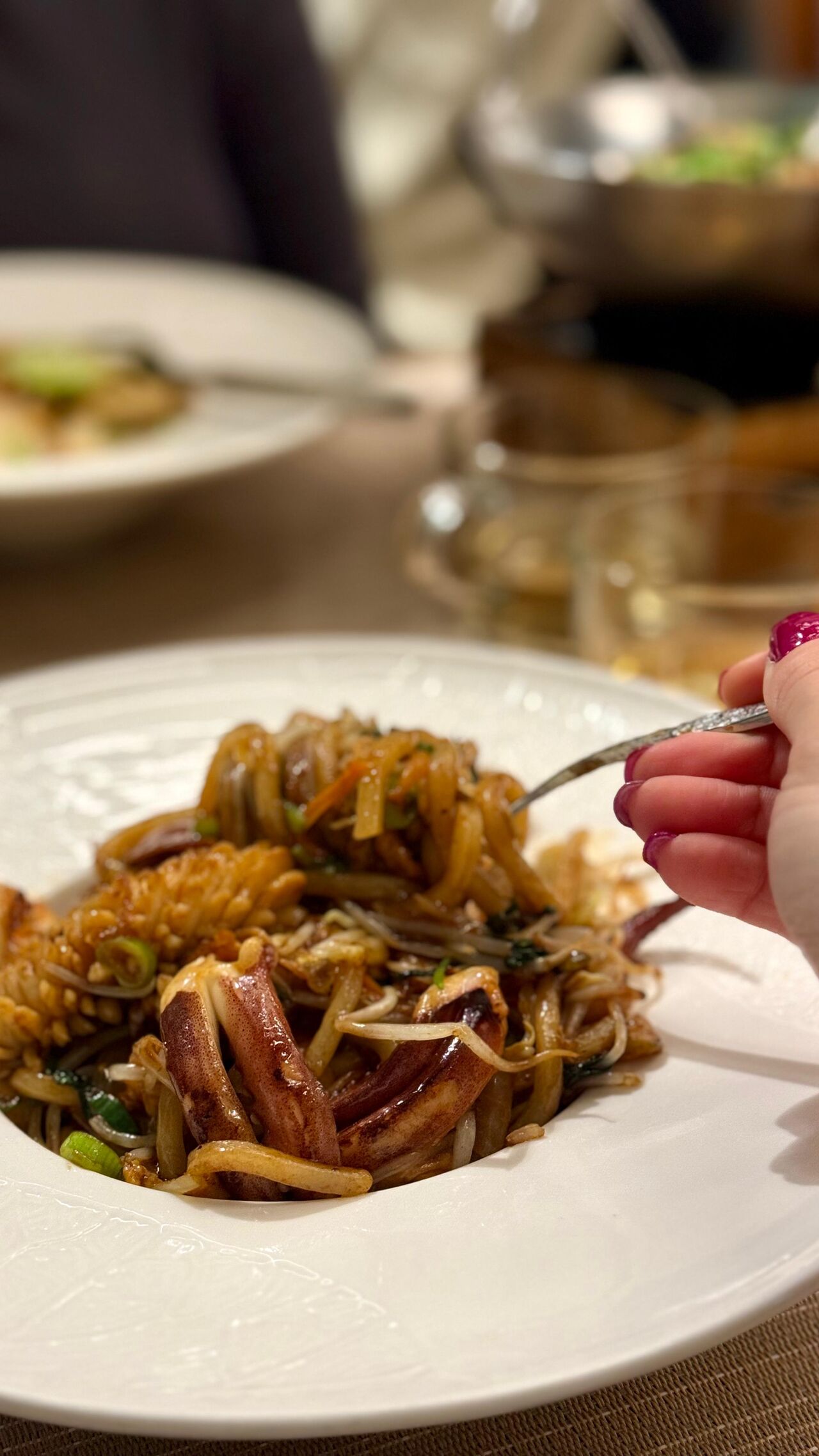 Tagliatelle di riso ai frutti di mare