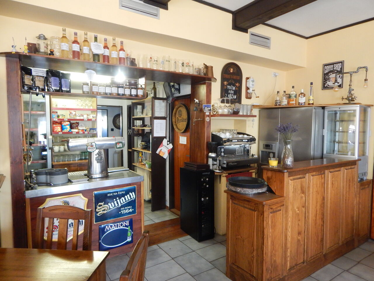 Prostory restaurace.