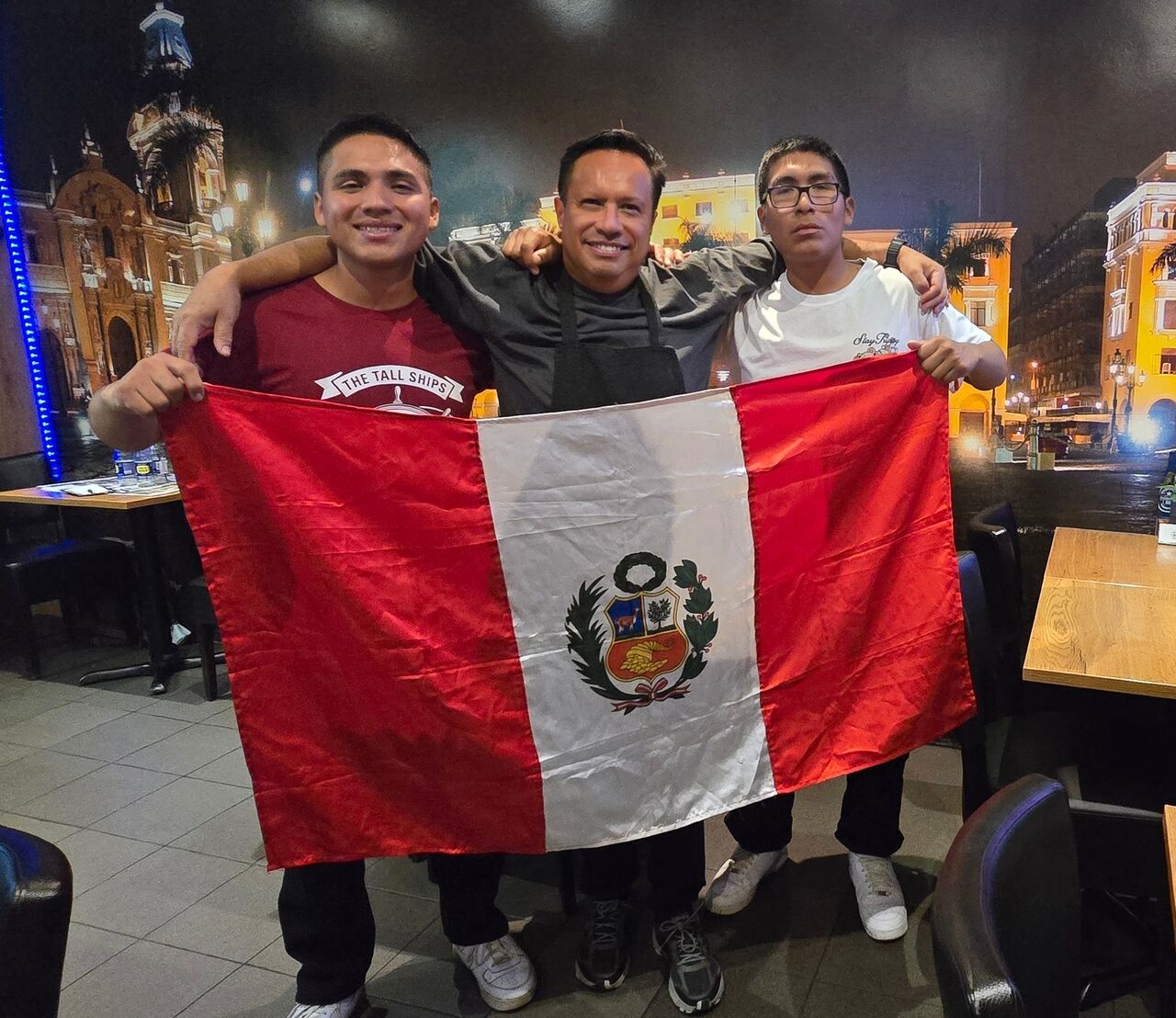 Vouluntarios tripulacion BAP La Union Peru