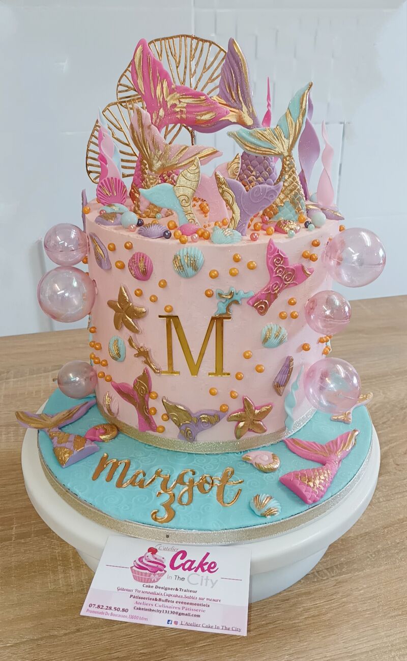 Gâteau thème Sirène