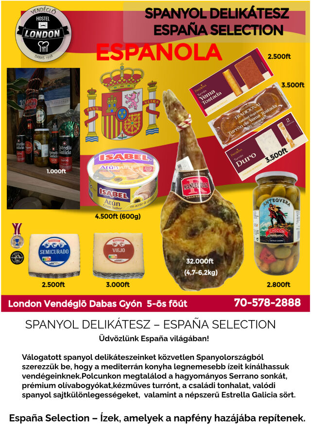 Spanyolországi termékeink