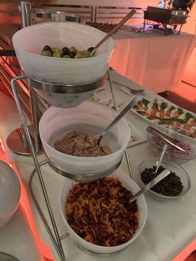 Weihnachtsfeier Stanza Grande, Buffet