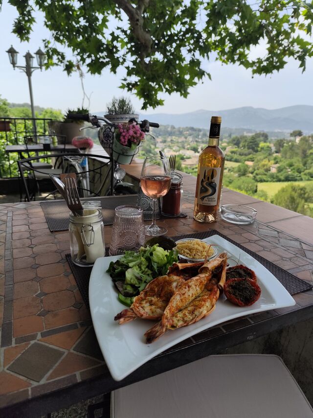 Grosses Gambas au piment d'espelette