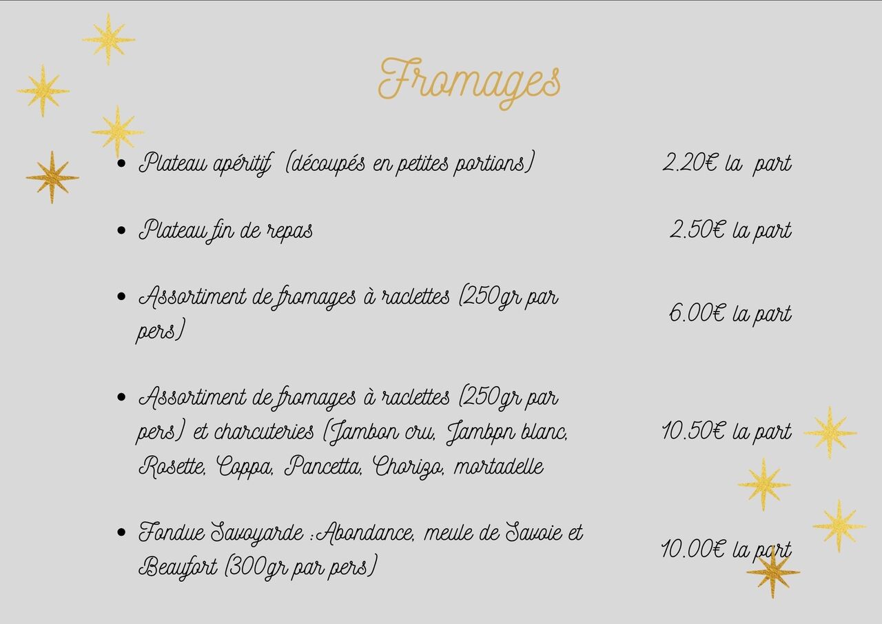 PLATEAUX DE FROMAGE NOEL 2023