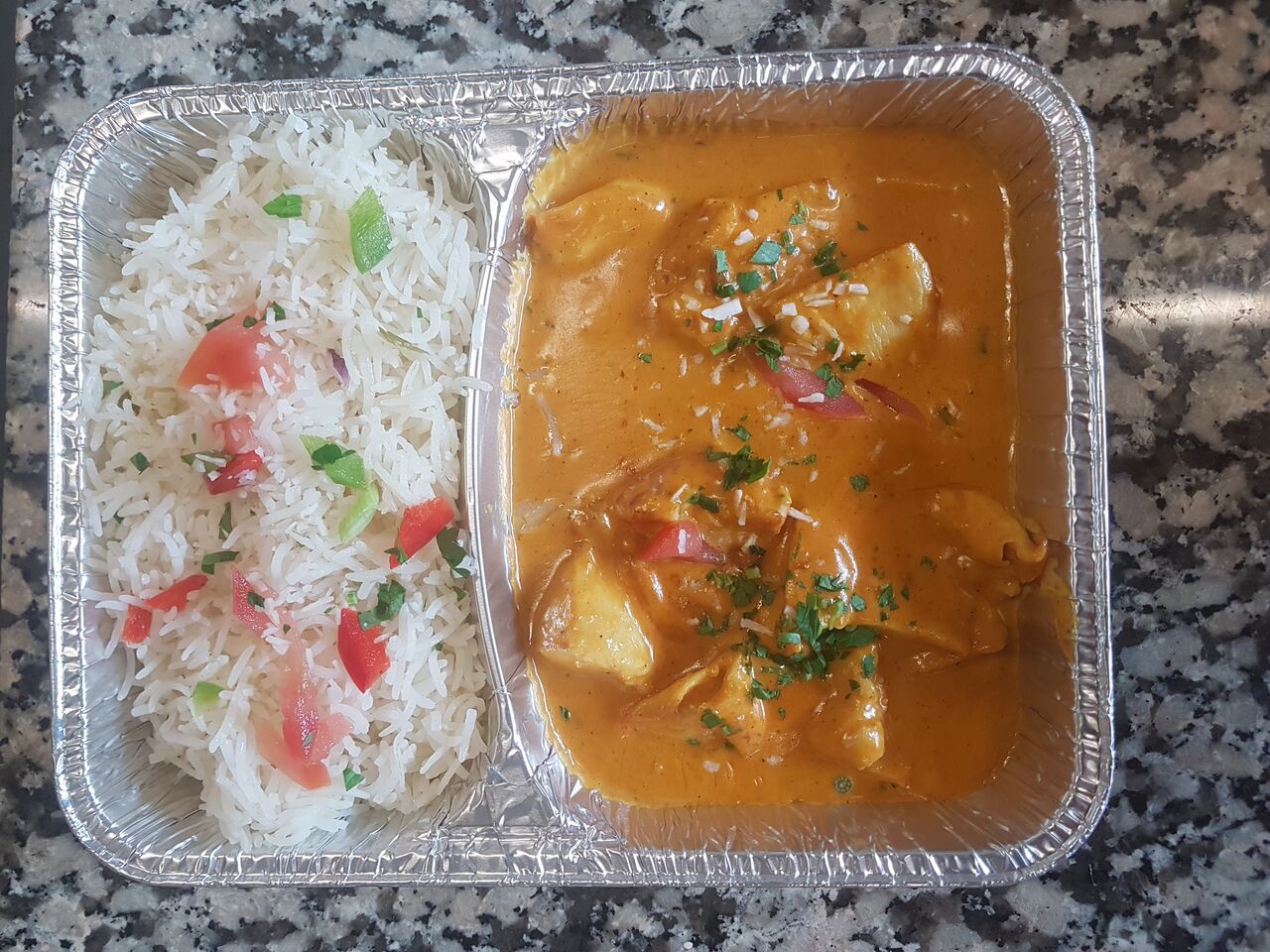 Chicken Curry mit Basmati reis5