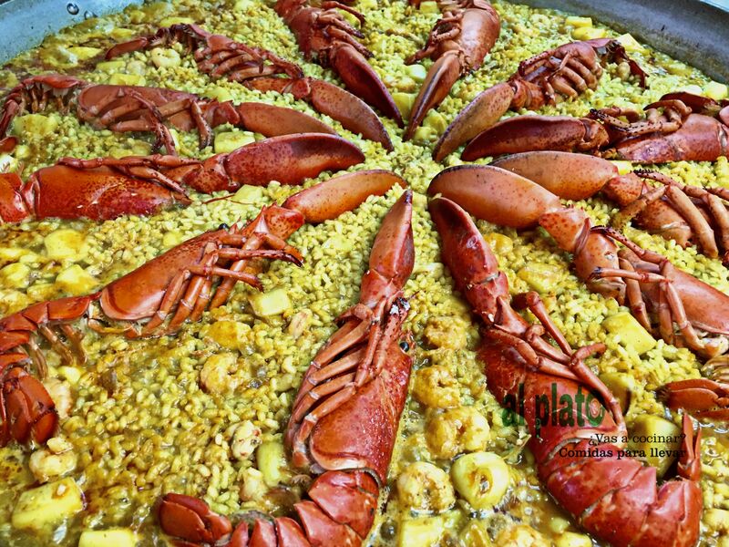 Paella de bogavante 