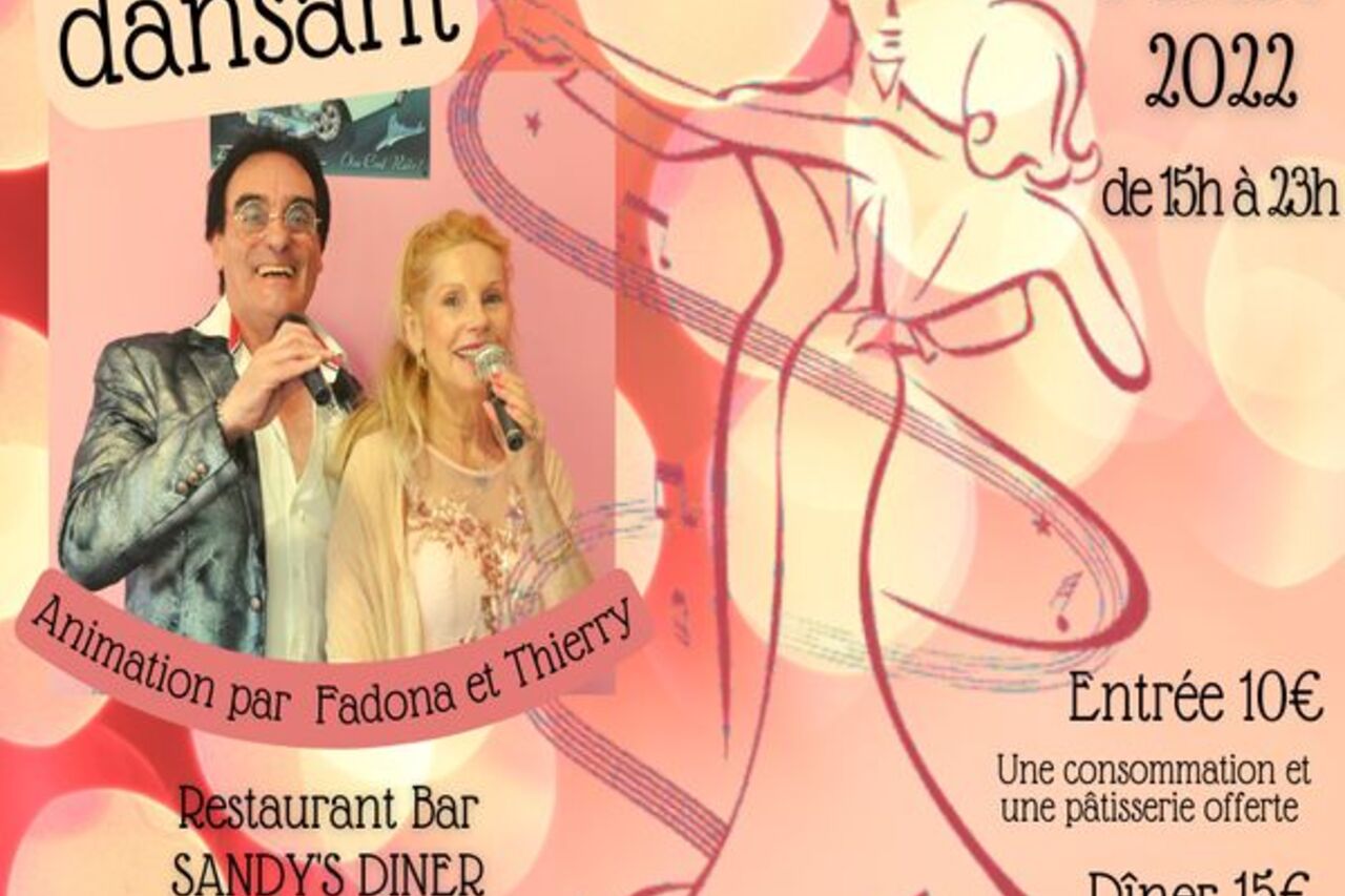 Thé dansant - Jeudi 3 mars 2022 de 15h à 23h