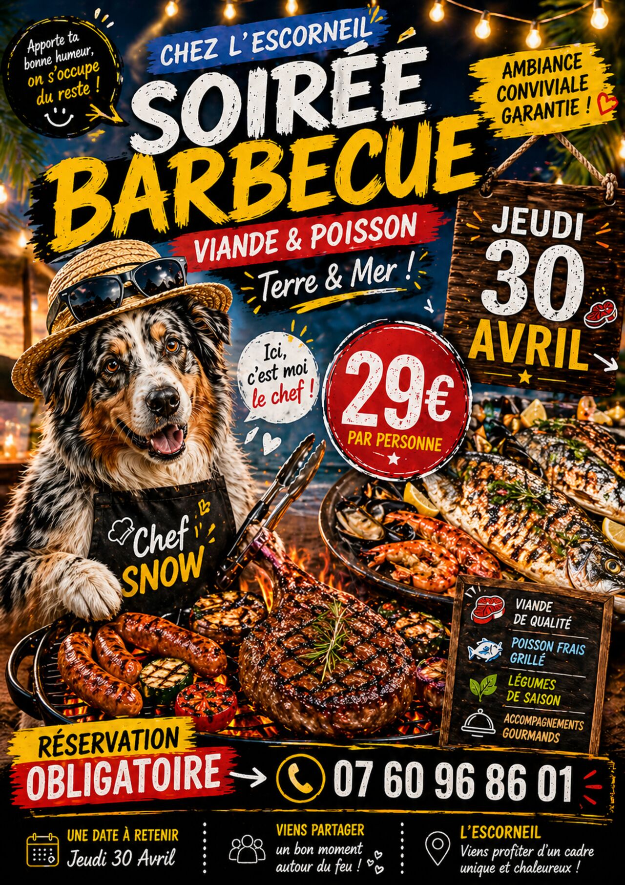 Soirée BBQ à volonté