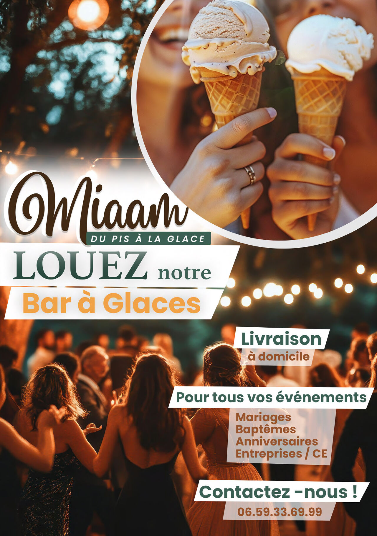 Bar à glaces location