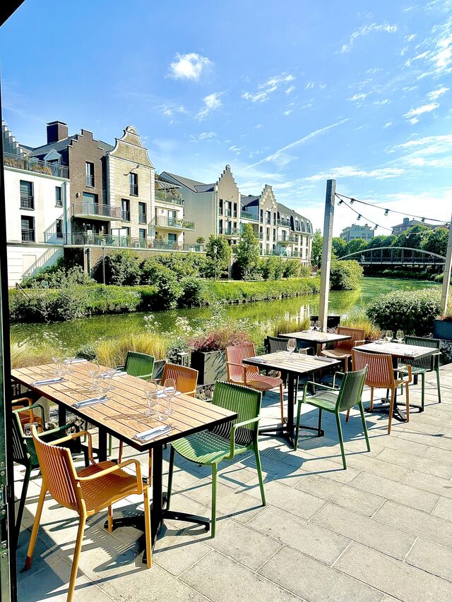 terrasse, bord de canal resaurant Marcq-en-baroeul