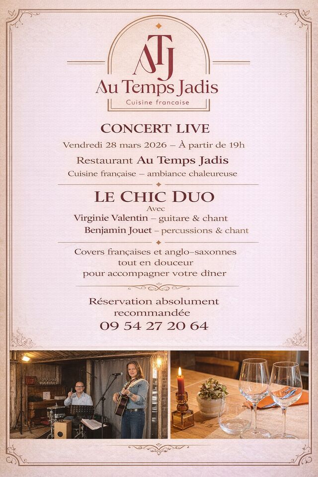 Soirée musical SAMEDI 28 MARS