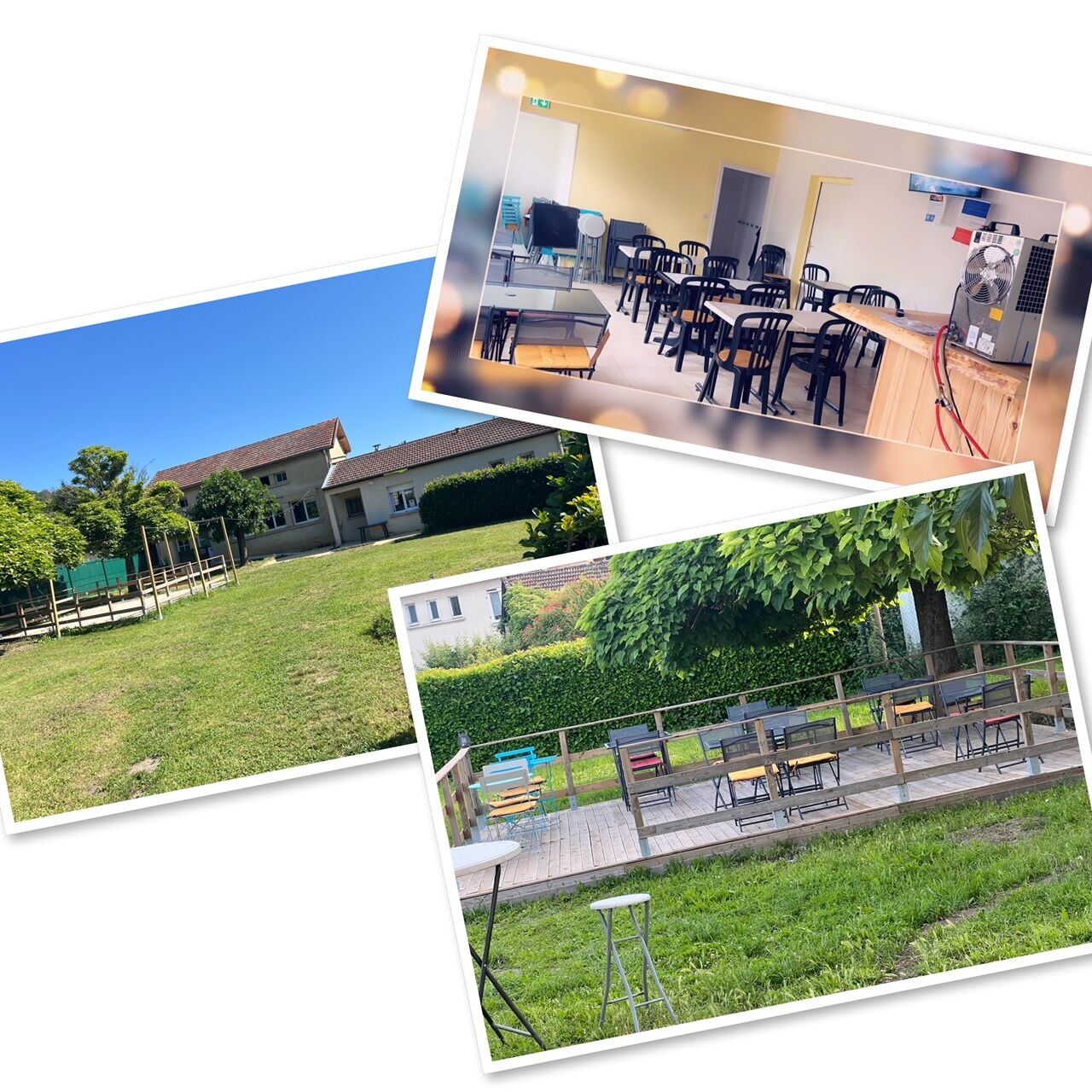 Terrasse extérieur : sur place 