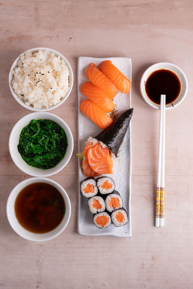 Hosomaki, Nigiri e Temaki di Salmone