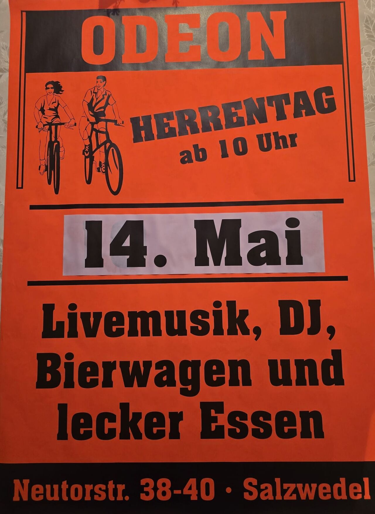 Herrentagsparty am 14.05.2026 bei uns