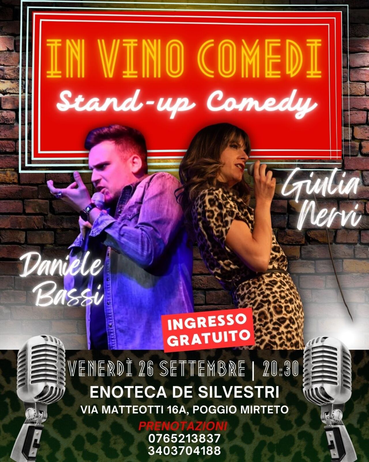IN VINO COMEDI - Giulia Nervi & Daniele Bassi