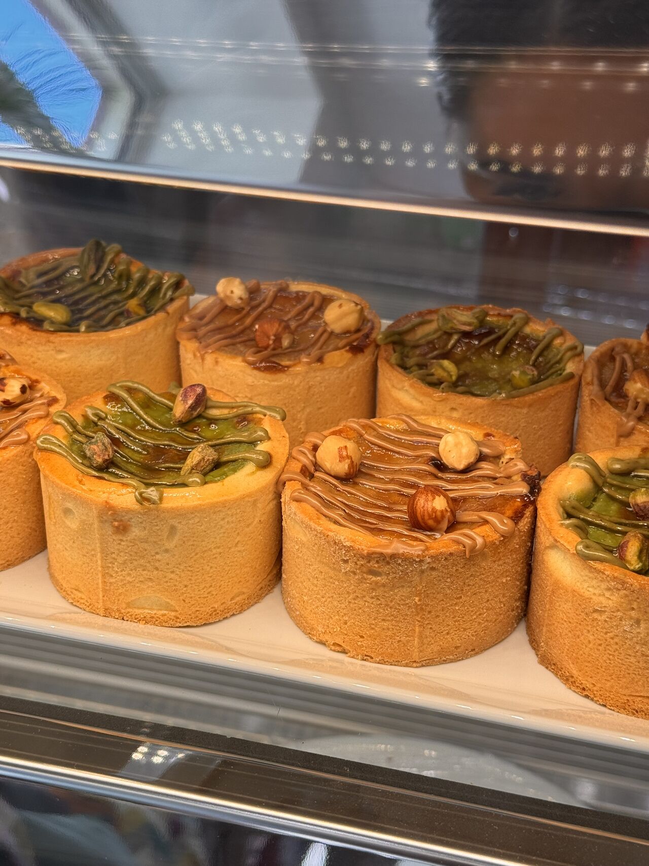 Flan noisettes/pistache