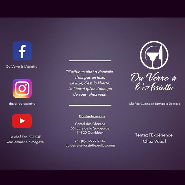 Du Verre à l'Assiette // Dépliant // PUB