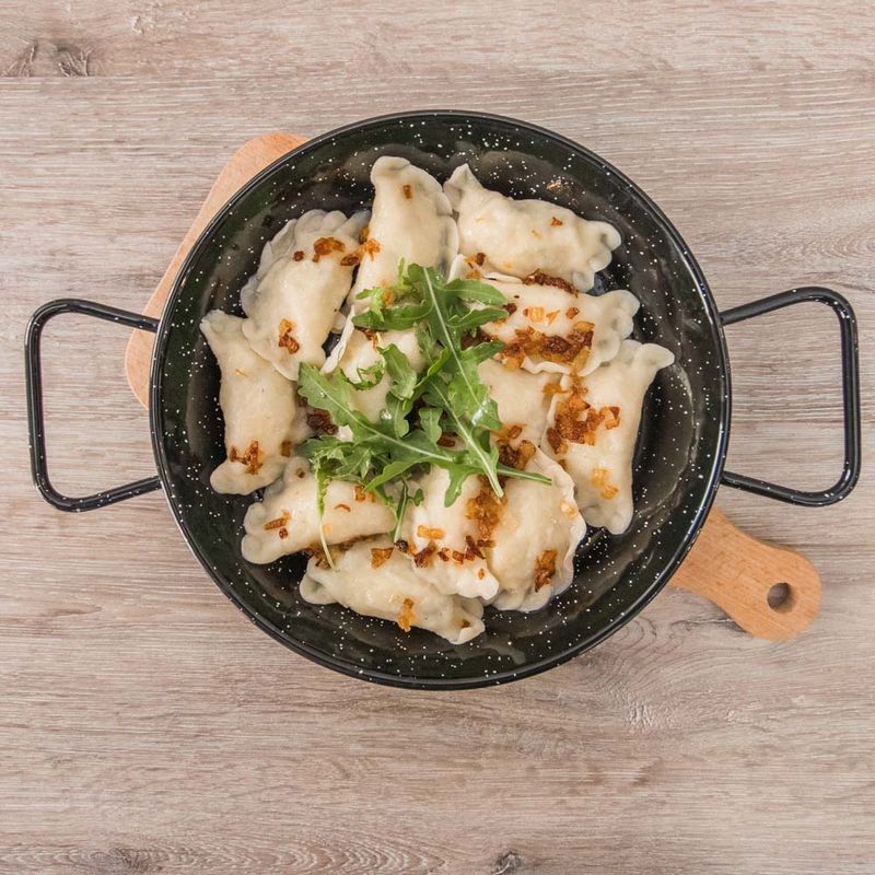 Pierogi Ruskie z boczkiem 