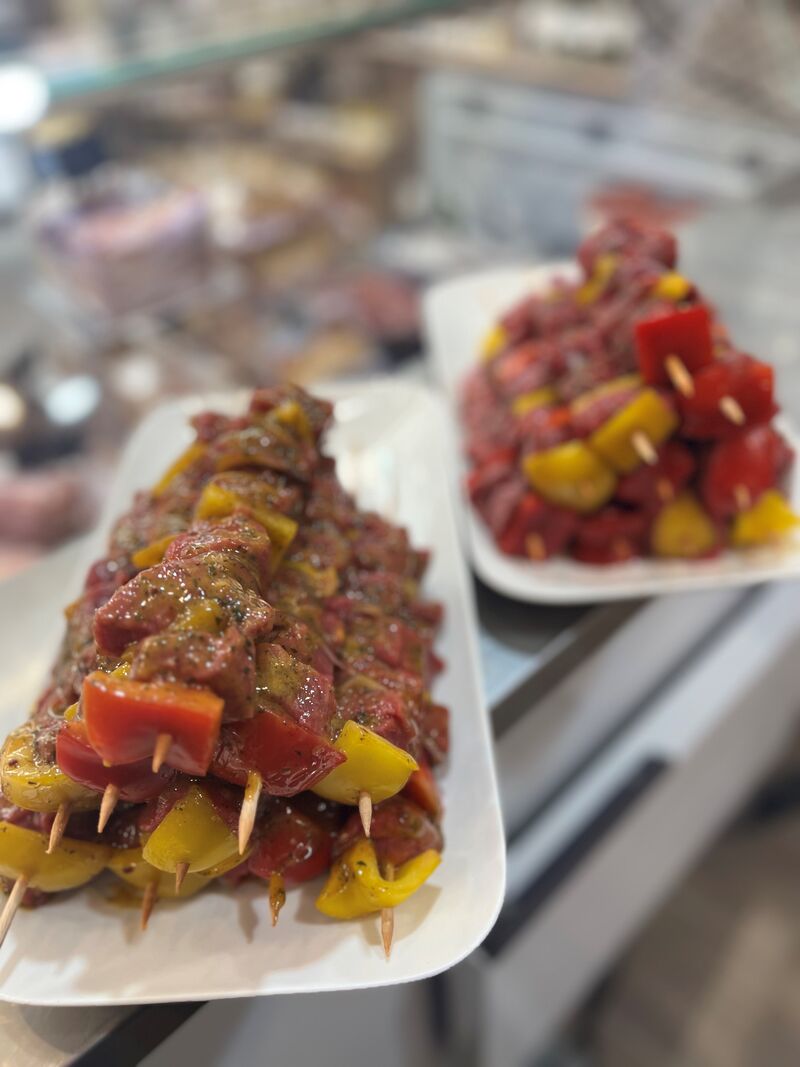 Brochette de bœuf marinée 