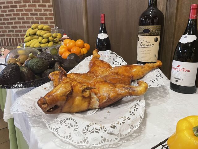 Cochinillo al horno de leña